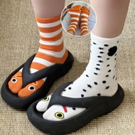 Japanese Style Thumb Socks Funny Ugly Fish Slippers Socks Funny Expressions Socks Friend Christmas G