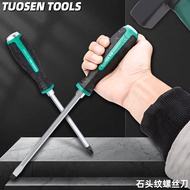 Tuosen Tools Threaded Screwdriver 13-40cm Flat Phillips Screwdriver Impactable Screwdriver Y3T7
