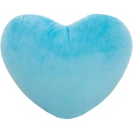 Coussin Coeur, Coussin en Forme de Coeur Bleu, Oreiller Coeur Coussin Décoratif en Peluche, Peluche 