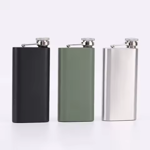 5oz 304 Stainless Steel Hip mini Flask Pocket Hip Flask gift package Alcohol Whiskey Hip Flask Screw