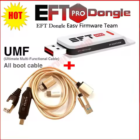 New Original EFT Pro DONGLE EASY FIRMWARE TEMA And UMF All Boot ( All In One Boot Cables ) Free Ship