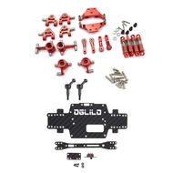 2 Set for 1:28 RC Car Spare Parts: 1 Set & 1 Set Carbon Fiber Chassis Car Bottom Low Body Shell
