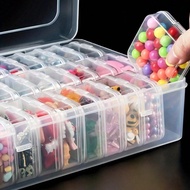 1 ชิ้น กล่องเก็บของใส พลาสติก, กล่องเก็บอุปกรณ์ งานเพชรมอแกรม, เหมาะสำหรับ DIY ศิลปะ, งานฝีมือ, อุปก