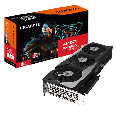 RX 7650 GRE GAMING OC 8G GPU Video Card New AMD Chipset for 1440P Gaming PC Desktop