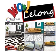 ℡┇Tikar Getah 20m x 1.37m (4.5 kaki) PVC Vinyl Carpet Flooring Rug Mat Home Decor Canopy Karpet Velvet Toto Khemah Kanop