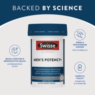 Swisse Ultiboost Men's Potency+ 60 Film Coated Tablets (Vegan Men's Vitality)(2027-01)
