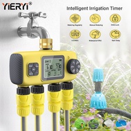YIERYI 4 Zone Automatic Garden Water Timer | Waterproof IP55 Irrigation Controller with Rain DelayLo