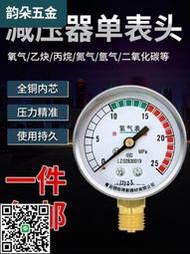特價中減壓閥單錶頭氧氣乙炔丙烷氮氣氬氣二氧化碳加熱錶壓力錶頭減壓器