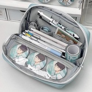 STILLWAWOO Snack Volume Cosmetic Bag Bar Pain Bag Multifunctional Large Capacity Storage Two-Dimensi