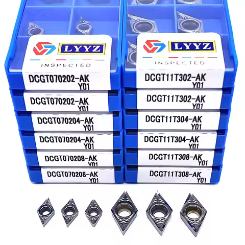 DCGT070202 DCGT070204 DCGT0702028 DCGT11T302 DCGT11T304 DCGT11T308 AK Y01 Aluminum Cutter Blade Inse