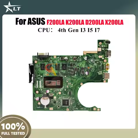X200LA Laptop Motherboard For ASUS VivoBook X200LA F200LA D200LA X200L K200LA Notebook Mainboard Wit