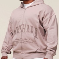 [100% Original] Gymshark Collegiate Script Zip Up Oversized Hoodie L
