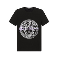 Versace | เสื้อยืดแขนสั้นคอ rund สำหรับผู้หญิง สลิมฟิต