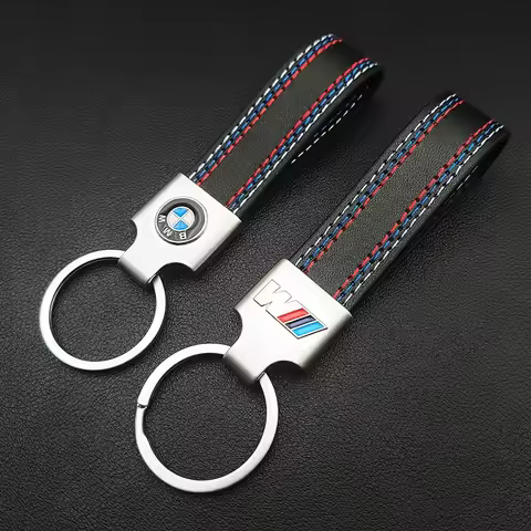 Leather Luxury Car Keychain For BMW M Sport E39 E46 E60 E61 E62 E90 E91 E30 E60 E87 E53 G20 G30 X1 X