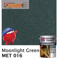 SINAR NIPPON METALLIC GLOSS PAINT 1 LITER FOR WOOD & METAL / MASONRY WALL - MET016 MOONLIGHT GREEN/ 