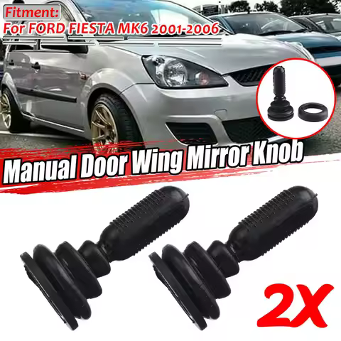 1Pair Car Manual Door Wing Mirror Adjuster Knob For Ford Fiesta MK6 2001-06 1507431 For Both LH & RH