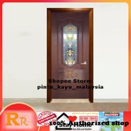 < 30" x 83" NYATOH Fullset > RRG2-N NYATOH Full Solid Glass Door  | Main Door | Pintu Kayu | Malaysi