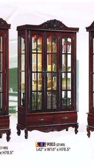 LHT Model 9003 3 Doors Display Cabinet 3 feet 6 inches