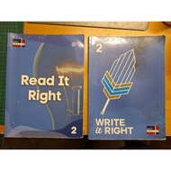 Used Book - Just English - Read It Right 2, Write It Right 2
