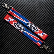 GANTUNGAN COOL, AESTHETIC, PREMIUM THAILAND MOTORCYCLE KEYCHAIN WITH ARAI STRAP