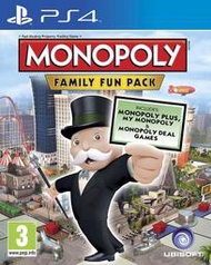 【電玩販賣機】全新未拆 PS4 大富翁 地產大亨：家庭歡樂包(獨家附瘋狂兔子地圖) 三合一合輯-英文版-Monopoly