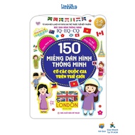 Book of 150 Smart Stickers - Flags of Countries Around the World - (Minh Thang)