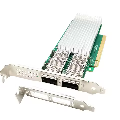 100Gb Ethernet Network Card E810-CQDA2 Dual-Port QSFP28, Compatible with Intel E810-CAM2 Chip, PCIe 
