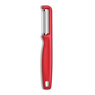 VICTORINOX Peeler - Dishwasher Safe, Vertical Peeler with Long-Lasting Sharpness, Wavy Blade, Red. H