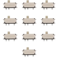 10PCS Suis Gelangsar Mikro Putih SMD On/Off 7 Pin Suis Gelangsar Kecil On Off PCB