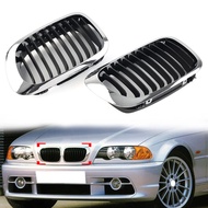 Car Front Bumper Kidney Grille Left+Right 2Pcs Accessories For BMW 3 Series E46 2-Door Coupe Cabriol