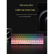 aula keyboard gaming keyboard keyboard Papan kekunci mekanikal tanpa wayar Rui Yi F68 68 kekunci tig