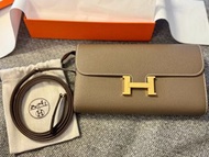 Brand new Hermès Constance-to-Go Long Etoupe GHW x Epsom $58,000