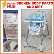 Phoenix Hub Slightly Damage 2421 Baby High Chair Foldable Kids Tables and Chairs Feeding Dining Cha