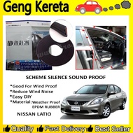 (4 Doors) Nissan Latio SCHEME SILENCE (Double D) DIY Air Tight Sound Proof