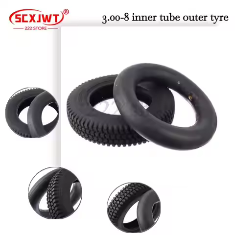 3.00-8 inner tube outer tyre Suitable for Handcarts, Motorcycles, Electric Scooters, Tricycles, 300-