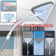 WGBBendable Triangle Mop Window Cleaner Multipurpose Duster 360 Degree Retractable Rotating Triangle Cleaning Tools For Wiping Ceilings And Glass