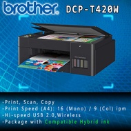 Brother DCP-T420W Multi-function Print,Copy,Scan,Wireless Inkjet  A4 Printer DCPT420W,T420W,DCP-T510