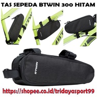 HITAM Btwin 300-capacity Bike Bag 1.5 L Black