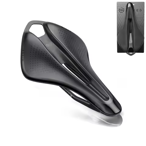 MIXED 8D High-Stiffness Carbon Saddle - Integrated Molding + ParticleFlow Tech for Road/Gravel Bike