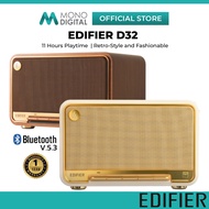 Edifier D32 Vintage Retro Bluetooth Speaker with AirPlay 2 / Classic Design High-Fidelity Desktop Wi