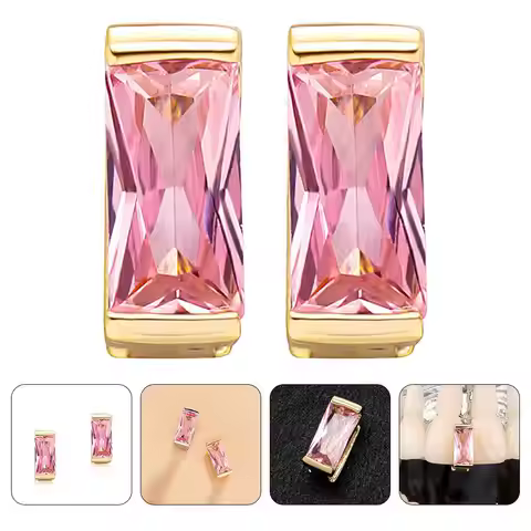 2Pcs Rhinestone Teeth Grill Hip Hop Metal Mouth Jewelry Decorative Teeth Caps for Rapper Cosplay Par
