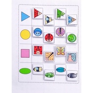 Bug Shape Sorting Montessori Early Leaning Busy Book Busy Bag Toy for Preschool Kindergarten