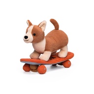 Mchugs ván trượt Corgi siêu mềm Thú nhồi bông cho trẻ em nam nữ âu yếm Đồ chơi nhồi bông để chơi và