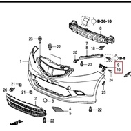Front Bumper Bracket Jazz 2008-2011 Jazz GE8