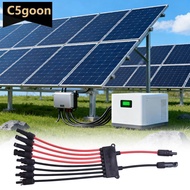 C5GOON Y Branch Connector for Solar Panels 2 to 4/6/8 Parallel Connection Red Black Cable Photovolta