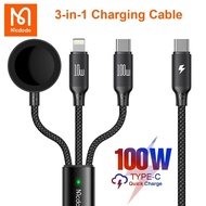 McDodo 100W 3 in 1 Charging Cable Braided 1.2m