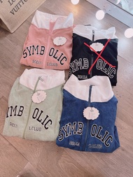 (HCM) ÁO KHOÁC NHUNG TĂM SYMBOLIC THỜI TRANG HÀN QUỐC - FORM ÁO BOMBER SIÊU XỊN HOTTREND CHO CÁC BẠ