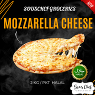 ANCHOR MOZZARELLA CHEESE 2KG/PKT HALAL/ FROZEN FOOD