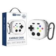 適用於三星 Galaxy Buds4 / 4 Pro XDcase 復古遊戲機耳機保護套（白色）