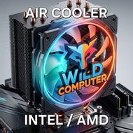 HSF Gaming CPU Cooler Processor Cooler Computer Gaming PC Single Dual Fanheatsink Fan CPU Fan